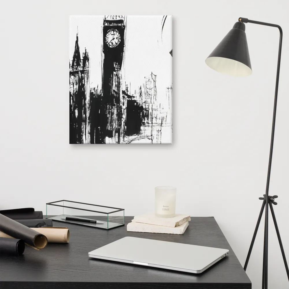 Clock Tower in Motion | Canvas | 16″×20″