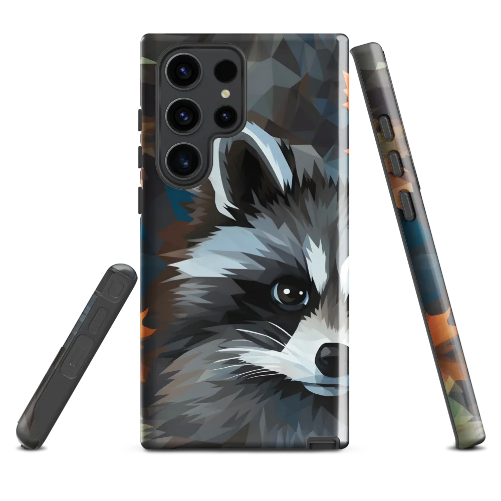 Whispers of Autumn: The Raccoon's Gaze