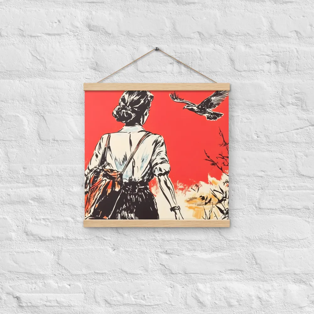 Journey Beyond the Horizon | Poster With Oak Wood Hanger | 16″×16″