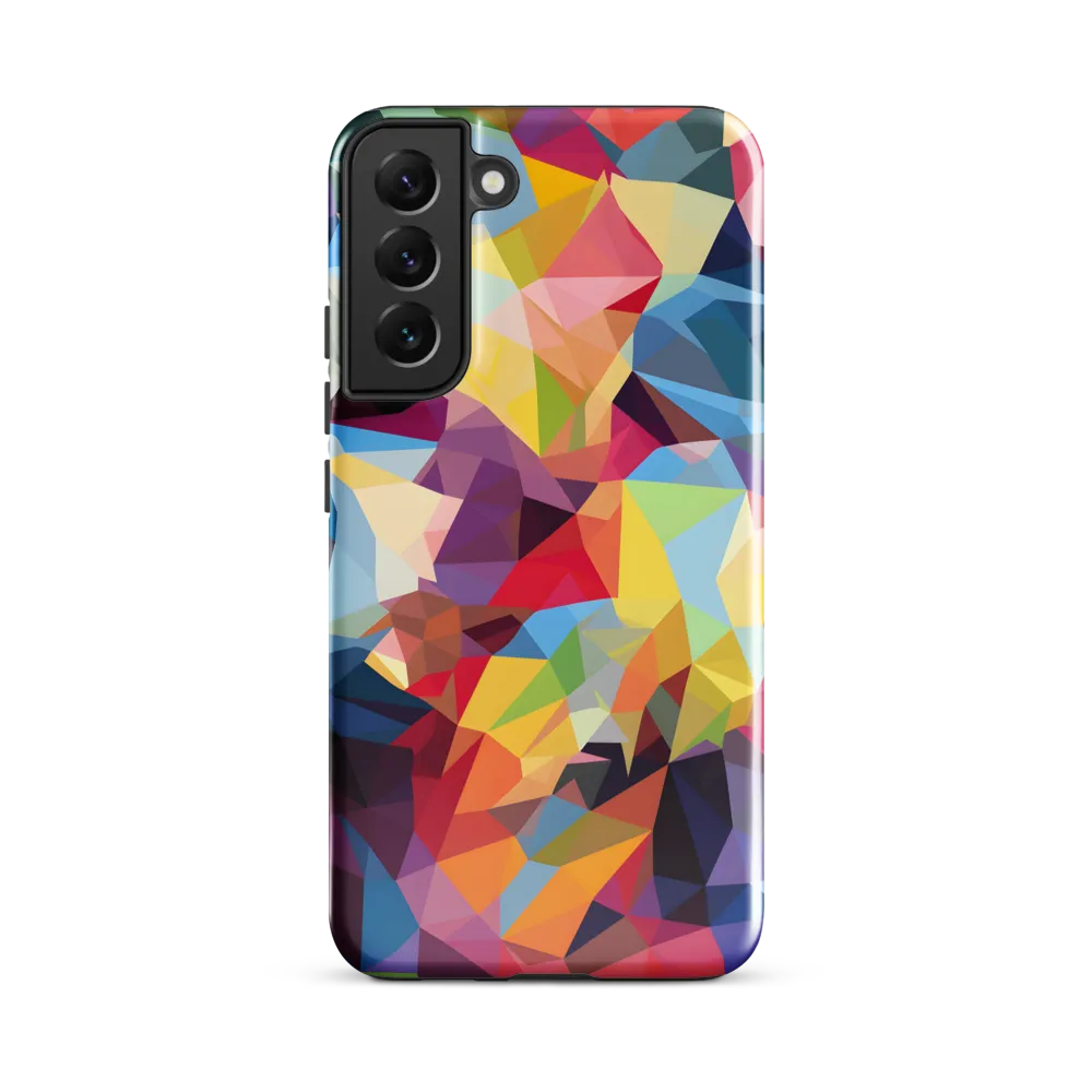 Playful Geometry: The Bear's Face | Phone Case |  S22 Plus | Tough Case | Glossy
