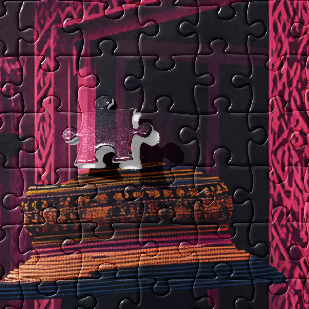 Harmony in Pink: A Cultural Reflection | Jigsaw Puzzle | 520 pieces