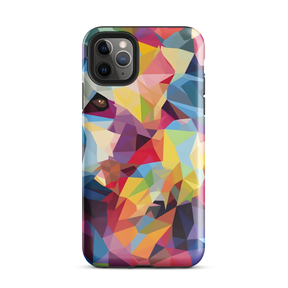 Playful Geometry: The Bear's Face | Phone Case |  11 Pro Max | Tough Case | Glossy