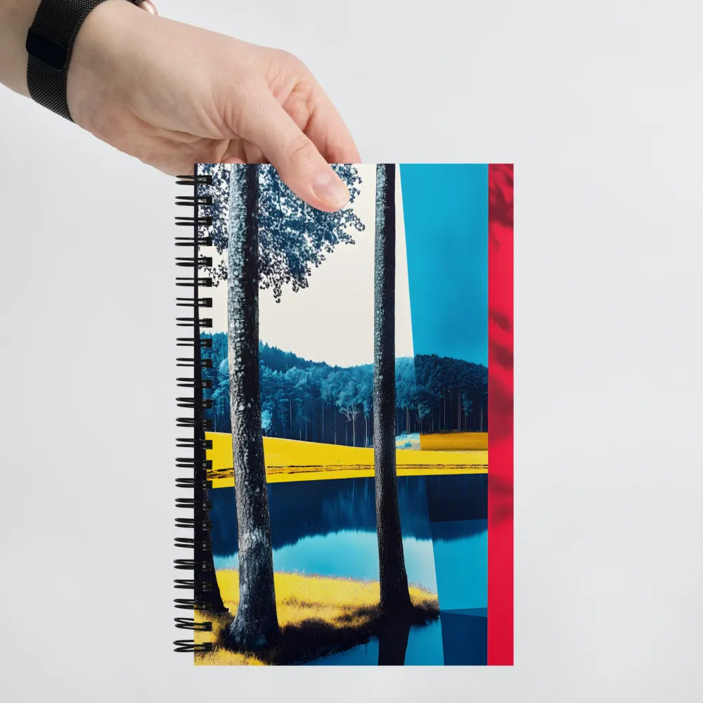 Tranquil Fusion of Nature and Geometry | Spiral Notebook