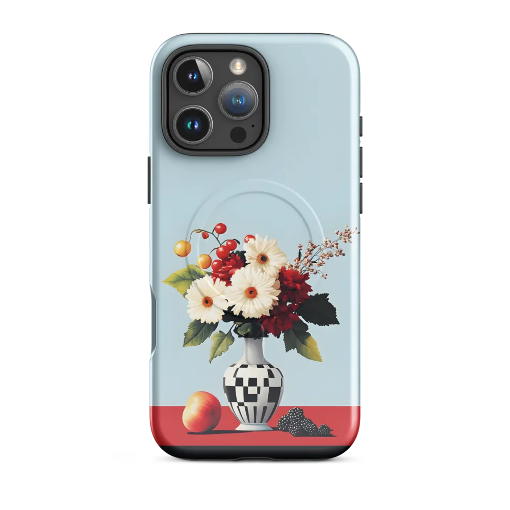 Floral Symphony: A Modern Still Life | Phone Case |  16 Pro Max | MagSafe® Tough Case | Glossy