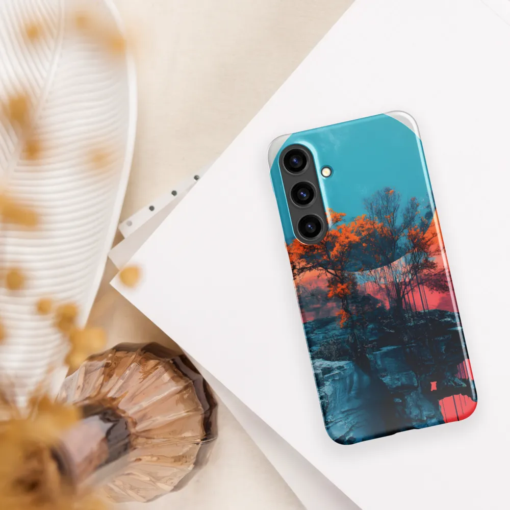 Ethereal Landscapes: A Dance of Color and Form | Phone Case |  S24 Plus | Snap Case | Glossy