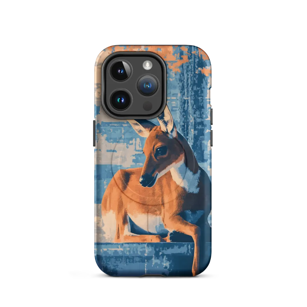 Serenity in Color: The Reclining Deer | Phone Case |  14 Pro | MagSafe® Tough Case | Matte