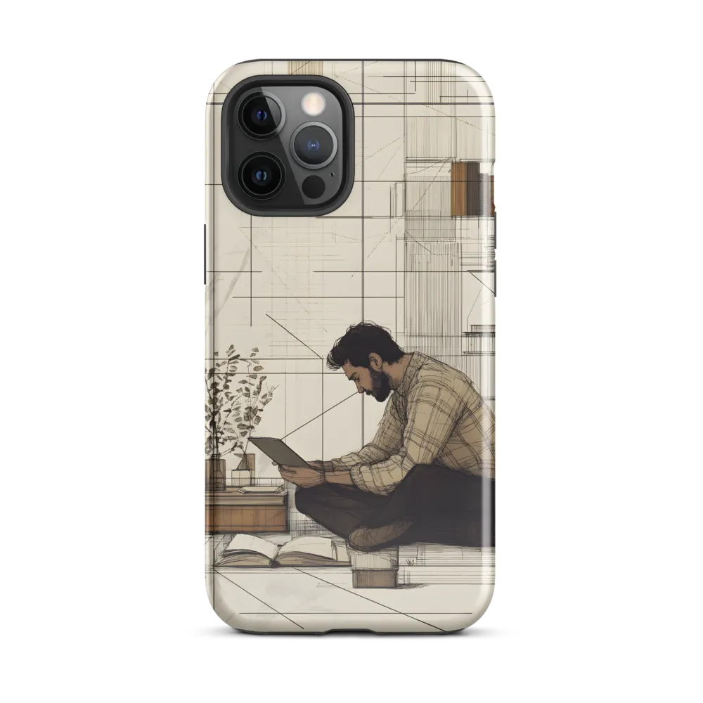 Quiet Reflections in Line | Phone Case |  12 Pro Max | Tough Case | Glossy