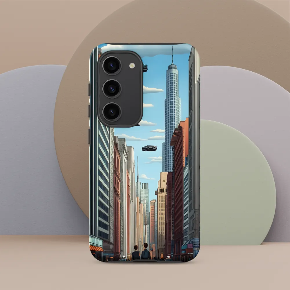 Futuristic Stroll through the Urban Skyline