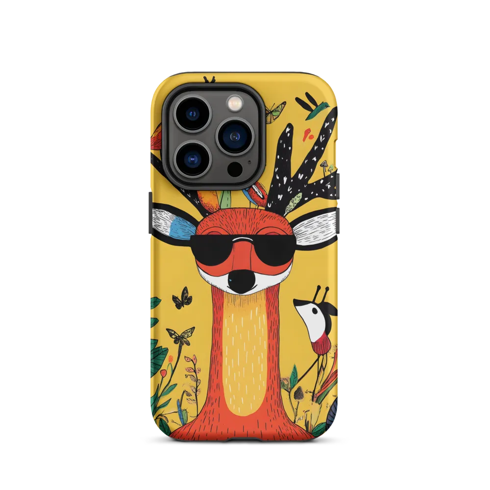 Playful Deer with Sunglasses