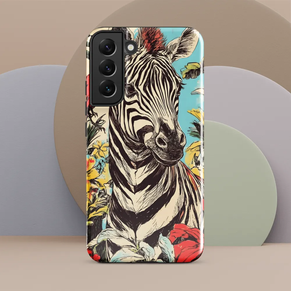 Zebra in Tropical Reverie