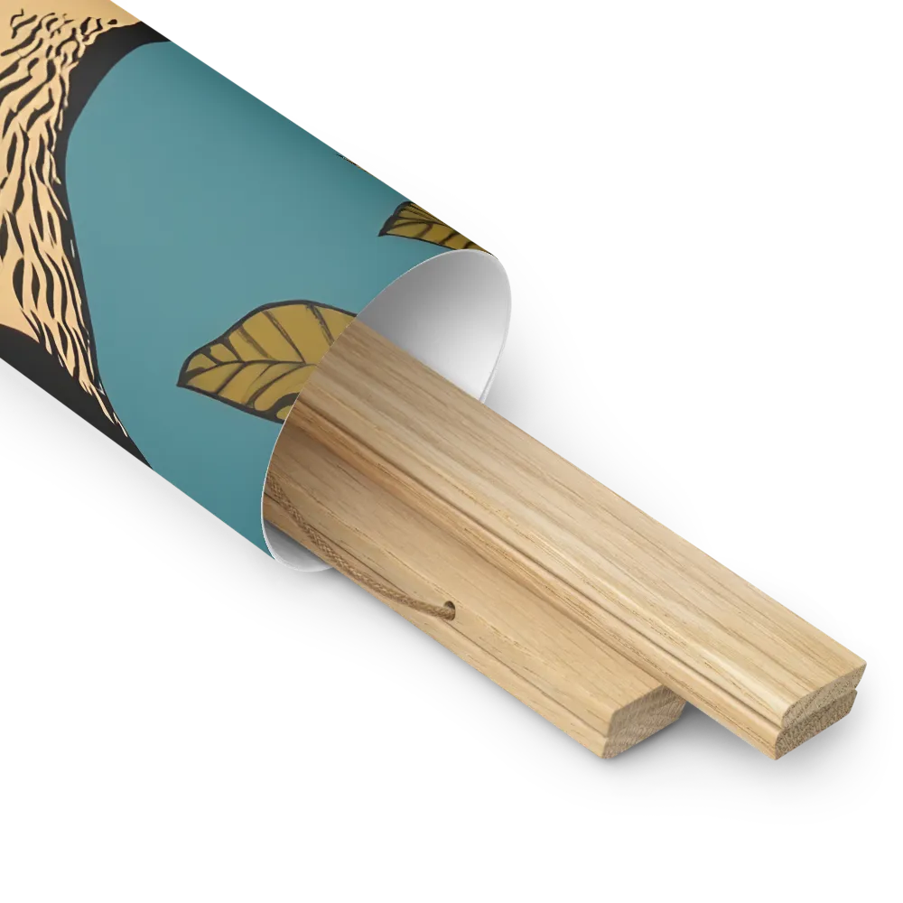 Tropical Majesty: The Toucan at Rest | Poster With Oak Wood Hanger | 18″×18″