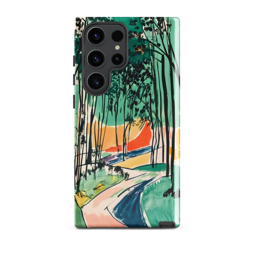 Winding Path Through the Forest | Phone Case |  S23 Ultra | Tough Case | Glossy