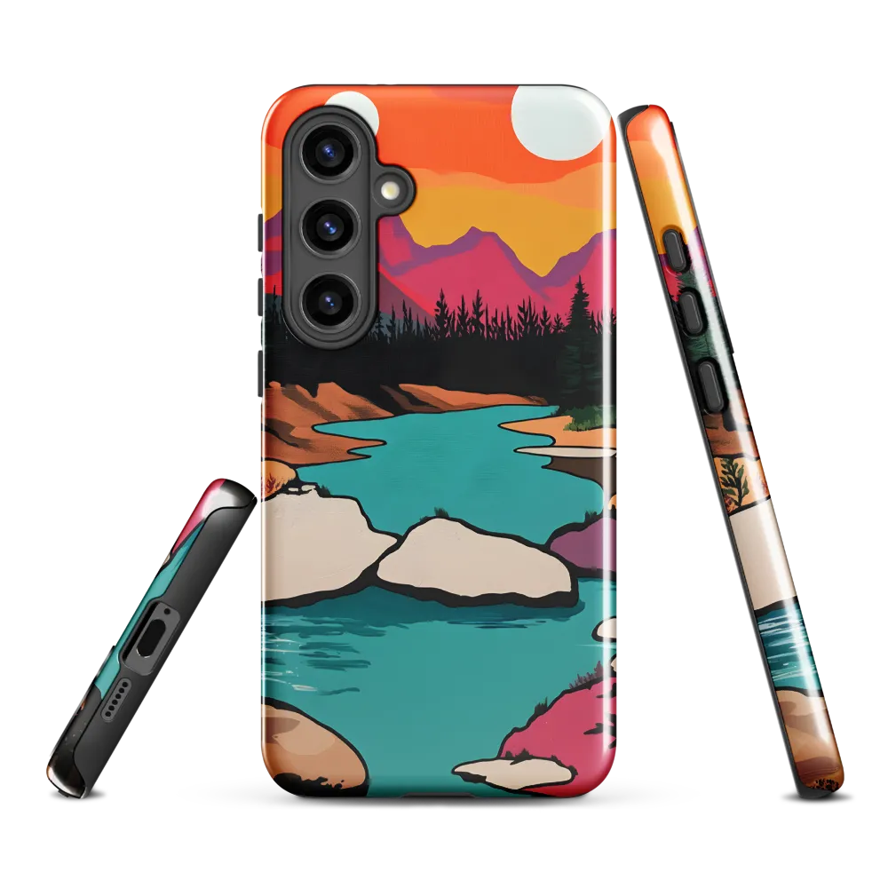 Dual Suns Over Serene Waters