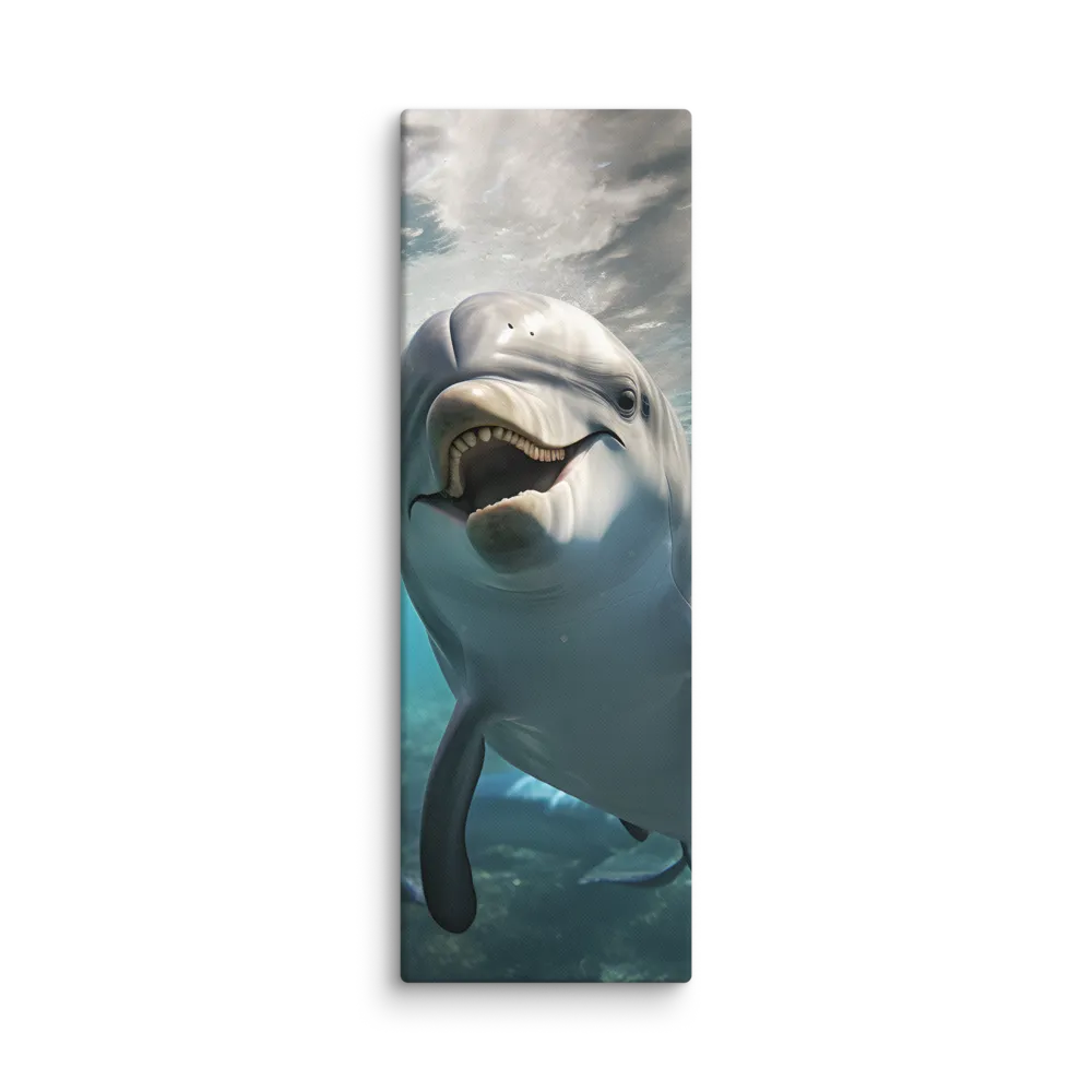 Beneath the Waves: A Dolphin's Dance