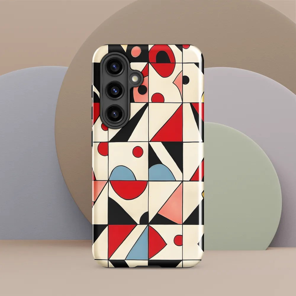 Dynamic Geometric Harmony | Phone Case |  S24 | Tough Case | Glossy