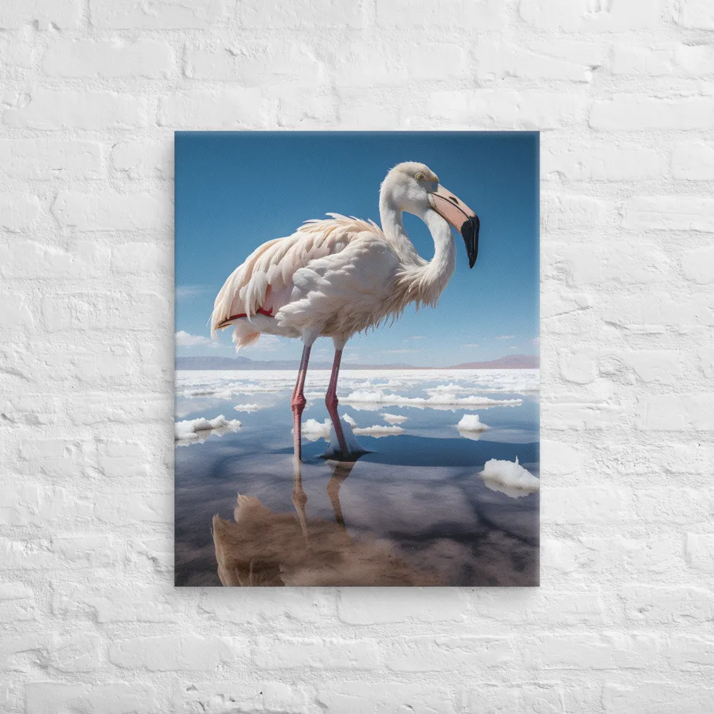 Graceful Solitude of a Flamingo