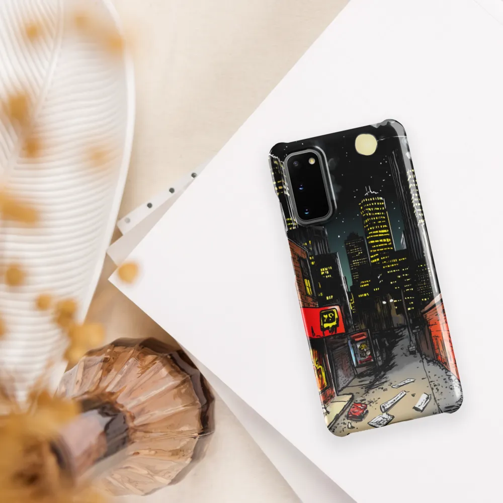 Nocturnal Cityscape: The Hidden Alley | Phone Case |  S20 | Snap Case | Glossy