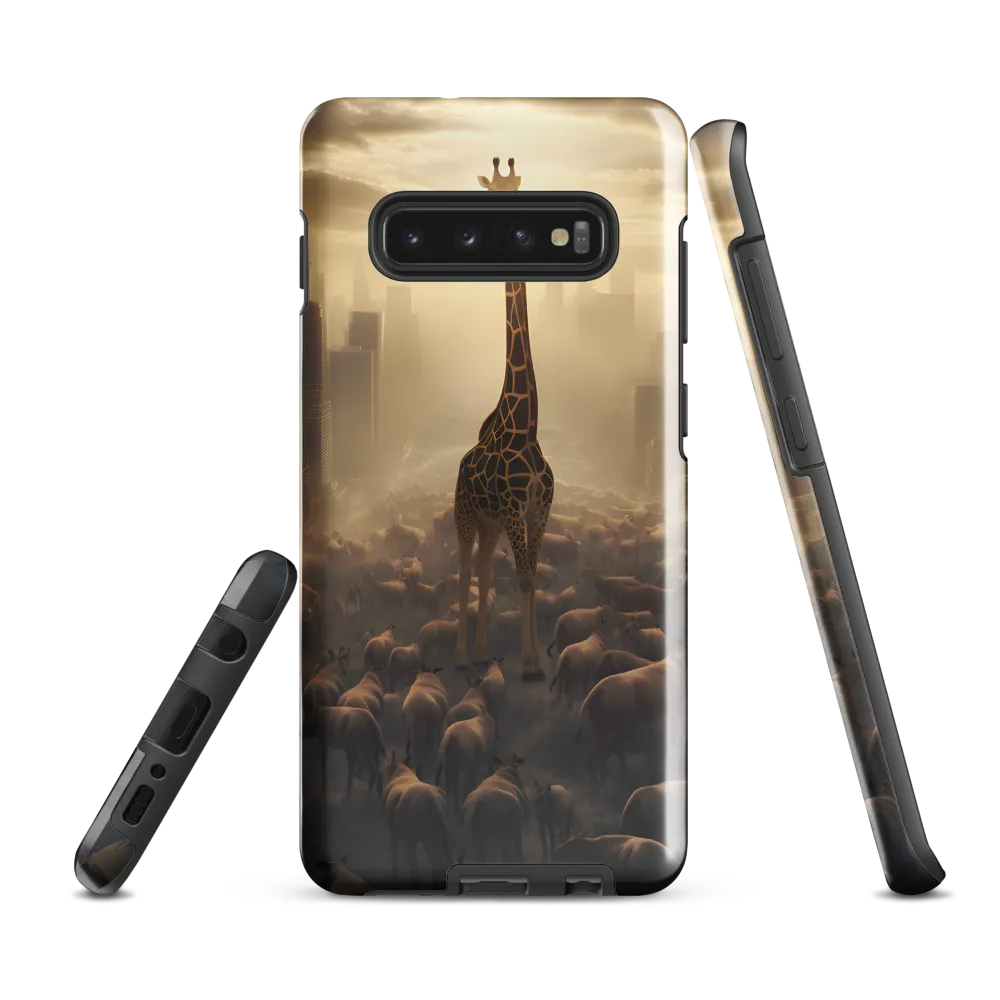 Urban Serengeti: A Giraffe's Perspective | Phone Case |  S10 Plus | Tough Case | Glossy