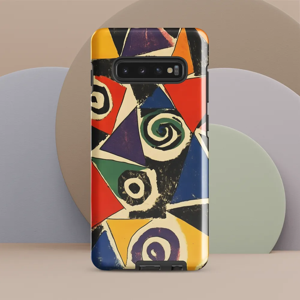 Dynamic Geometric Abstraction | Phone Case |  S10 Plus | Tough Case | Glossy