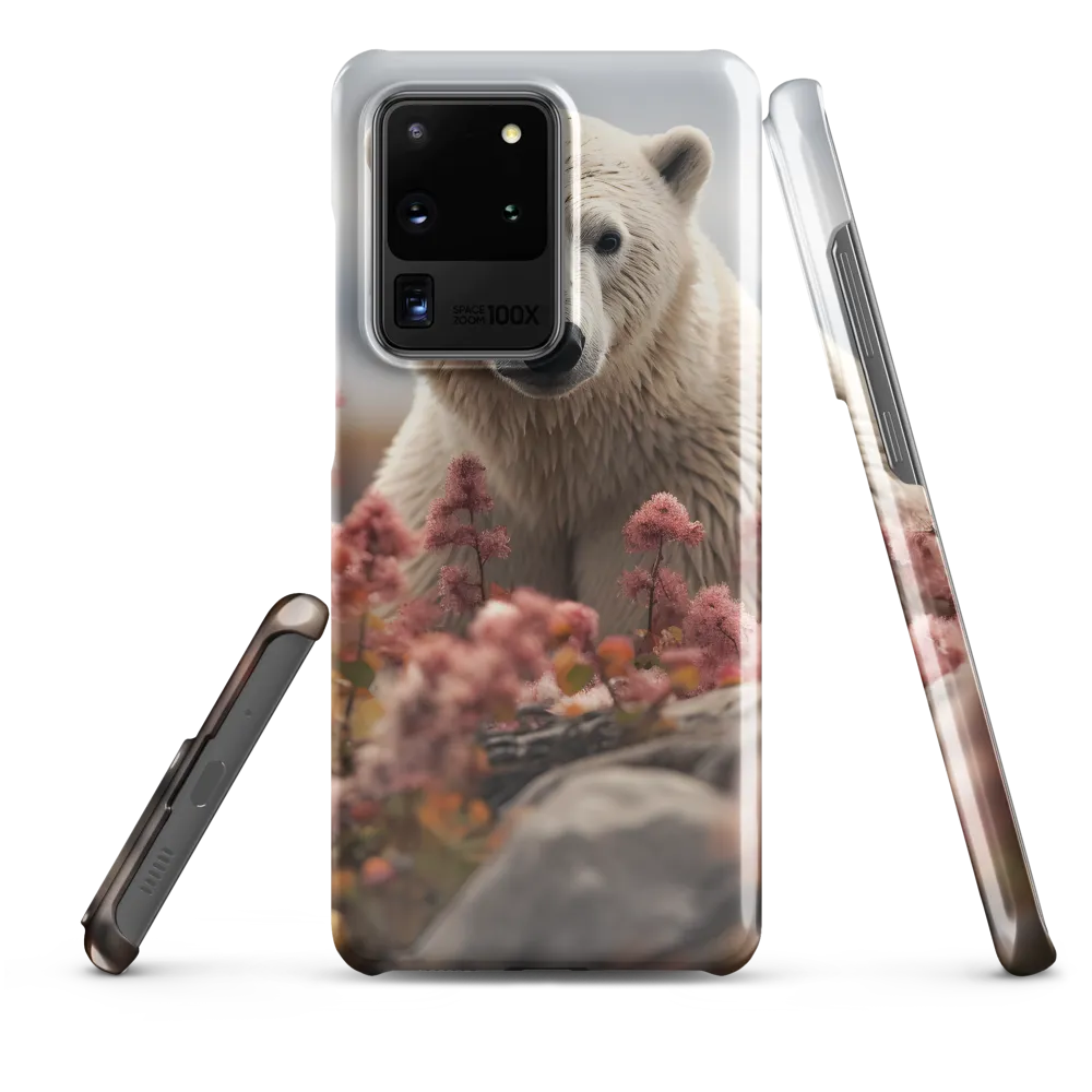 Curiosity Among Blooms: The Polar Bear
