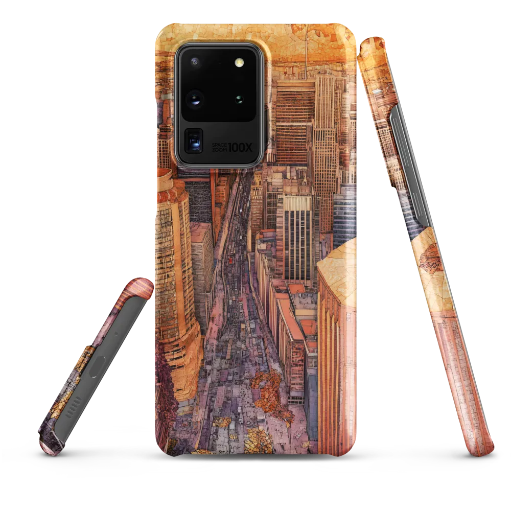 Mosaic Cityscape at Dusk