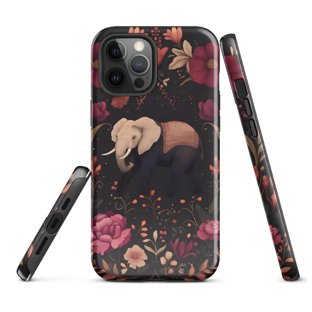 Whispers of the Wild: Elephants and Blooms