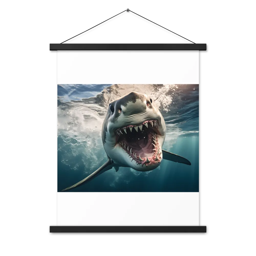 Fierce Majesty of the Ocean | Poster With Black Wood Hanger | 18″×24″