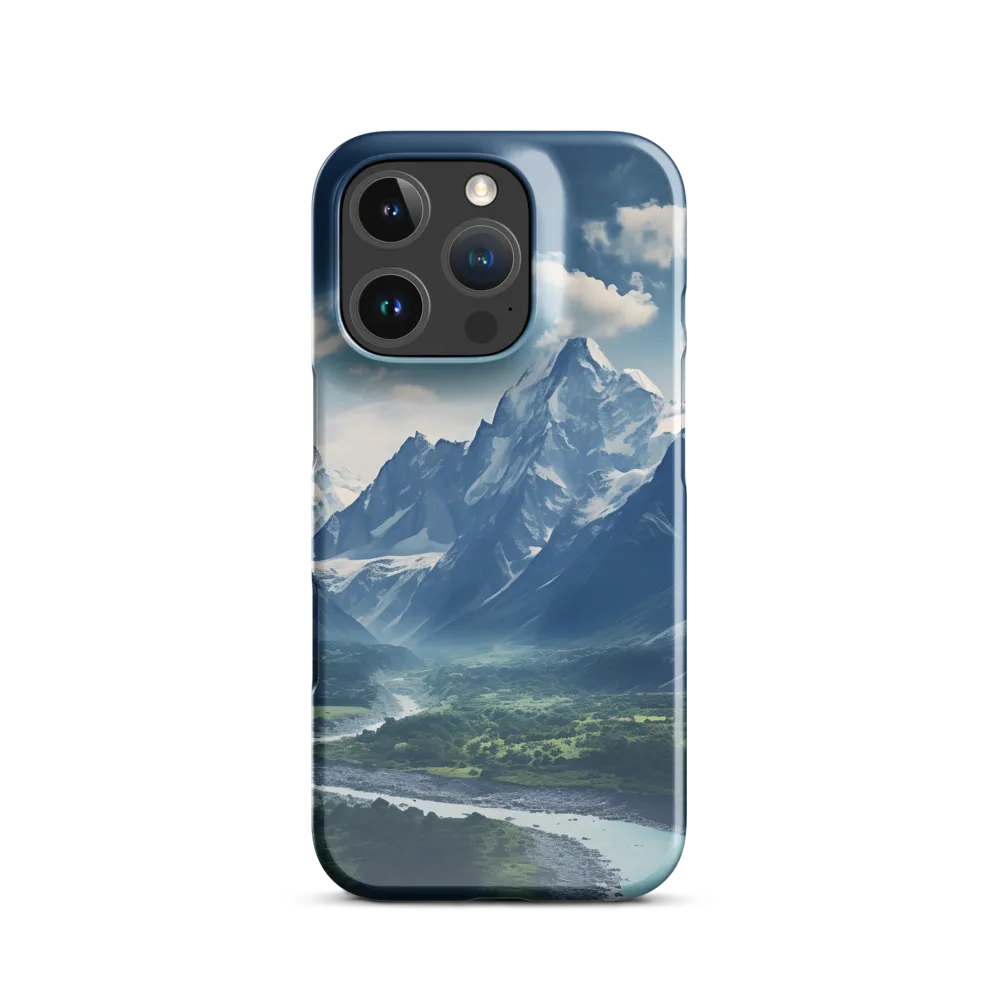 Majestic Serenity: A Landscape of Mountains and Rivers | Phone Case |  16 Pro | Snap Case | Glossy