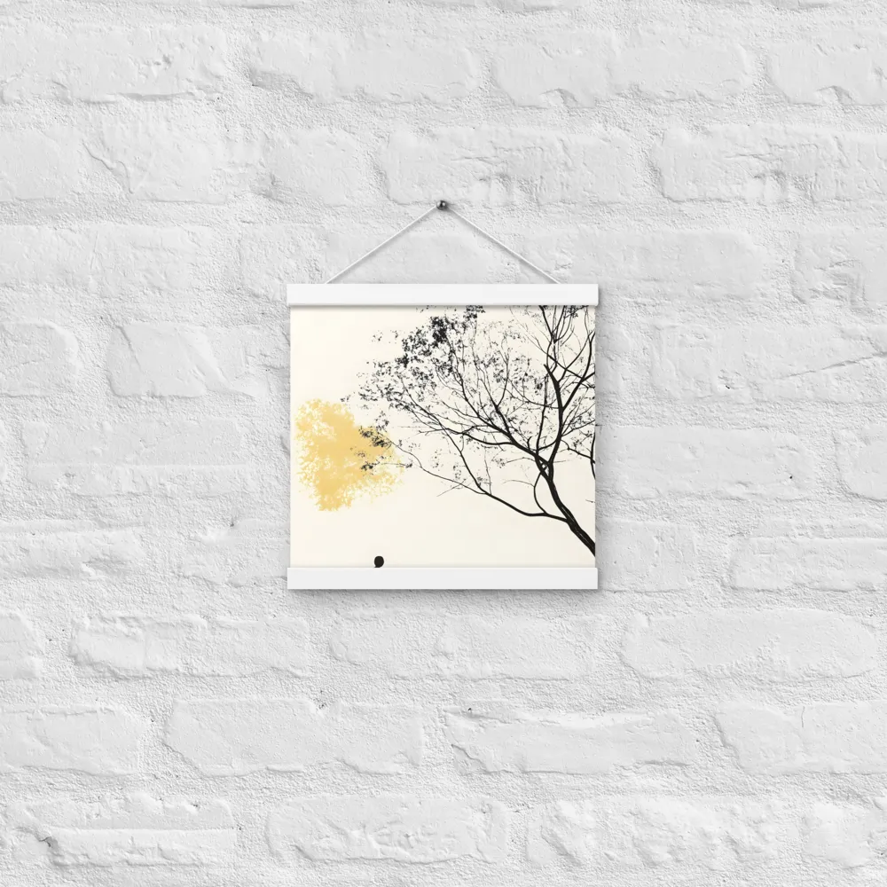 Whispers of Solitude | Poster With White Wood Hanger | 12″×12″
