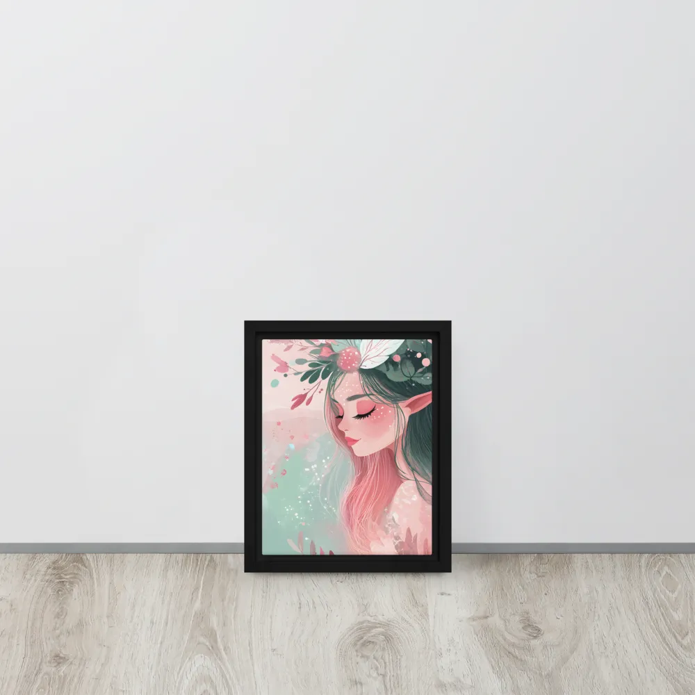 Whispers of Nature | Canvas with Black Frame | 8″×10″
