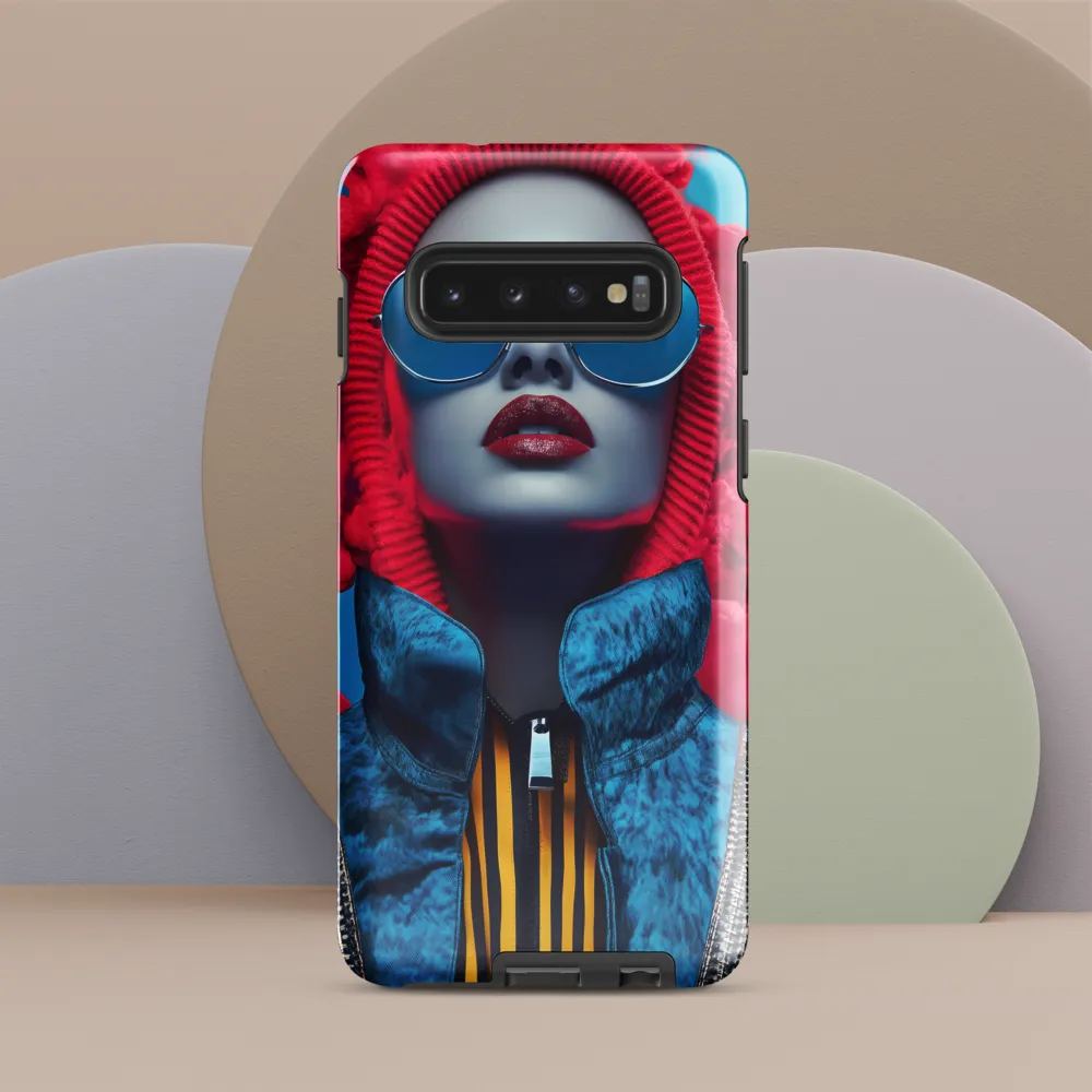 Bold Elegance in Digital Fashion | Phone Case |  S10 | Tough Case | Glossy