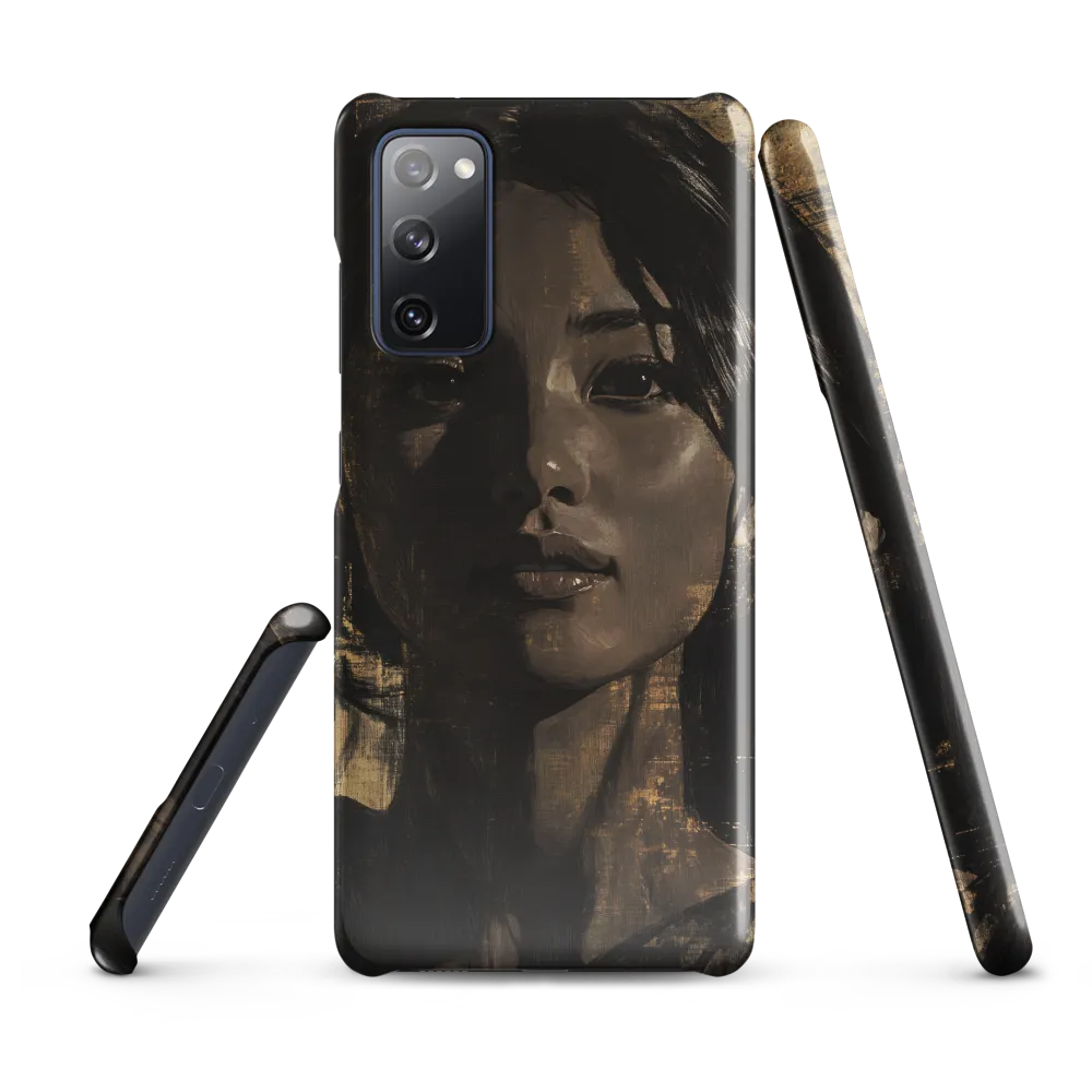 Golden Gaze: A Contemporary Portrait | Phone Case |  S20 FE | Snap Case | Glossy
