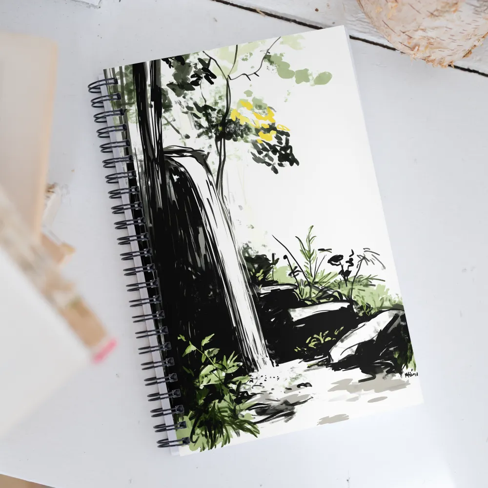 Tranquil Cascade | Spiral Notebook