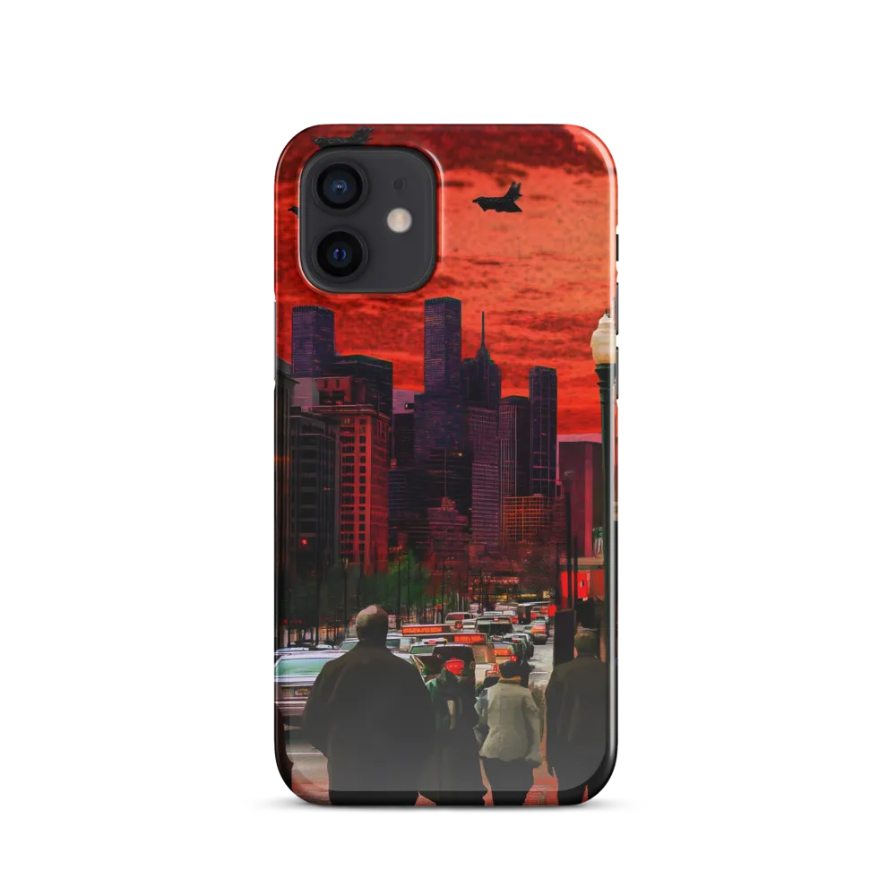 Urban Reverie: Stratospheric Shadows | Phone Case |  12 | Snap Case | Glossy