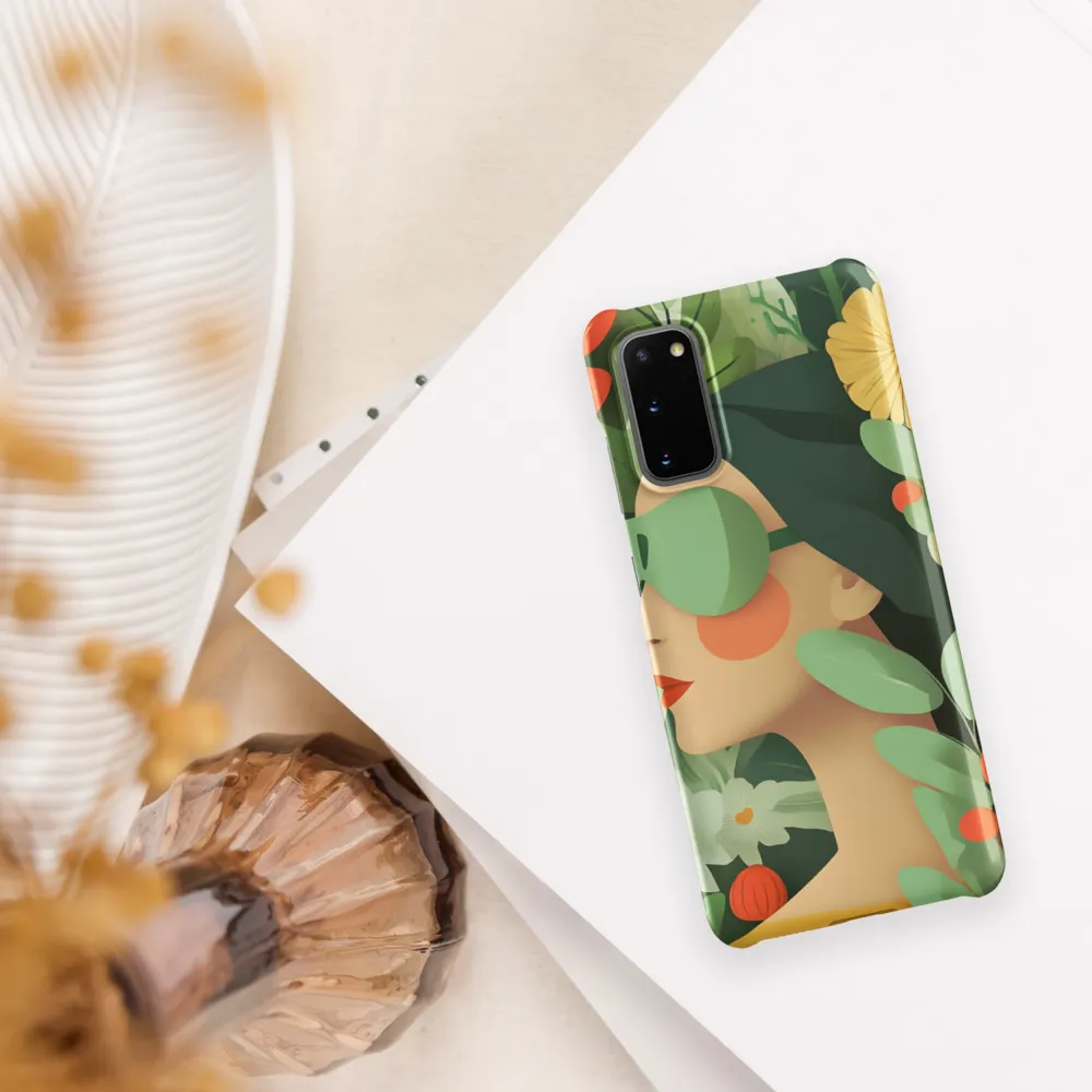 Nature's Serenity: A Modern Portrait | Phone Case |  S20 | Snap Case | Matte