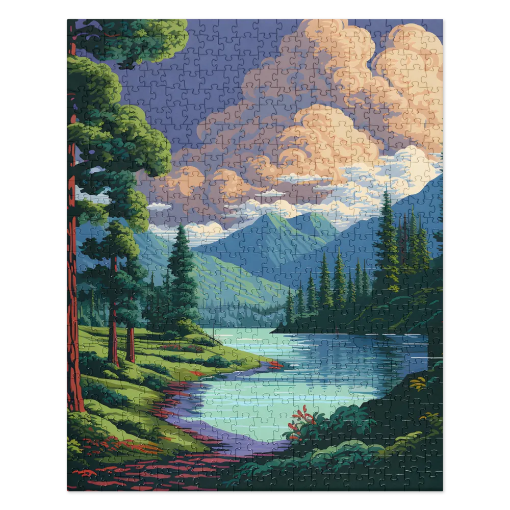 Serenity in Nature: A Lush Landscape | Jigsaw Puzzle | 520 pieces