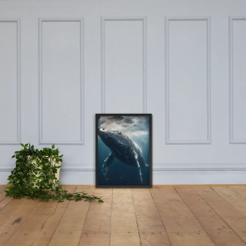 Graced by the Depths | Poster with Black Frame | 18″×24″