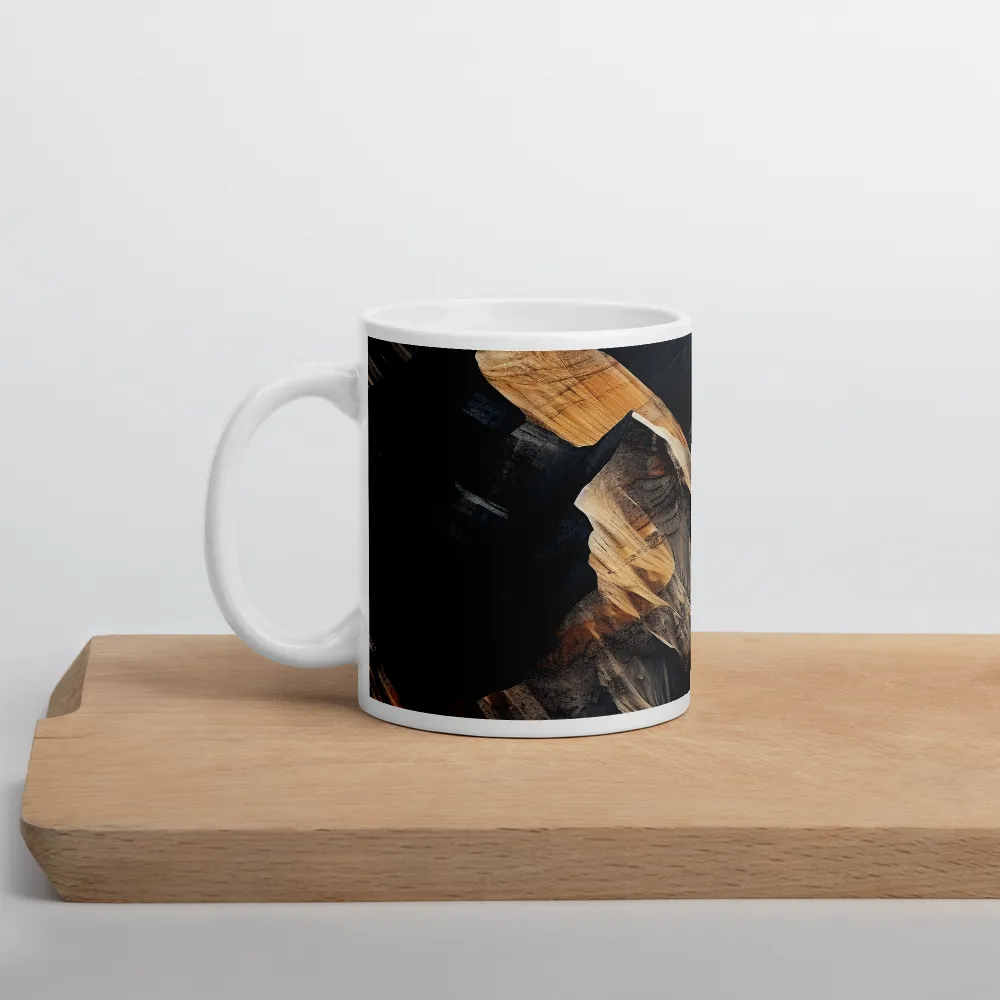 Ethereal Peaks: A Dance of Light and Shadow | Mug with White inside | 11 oz