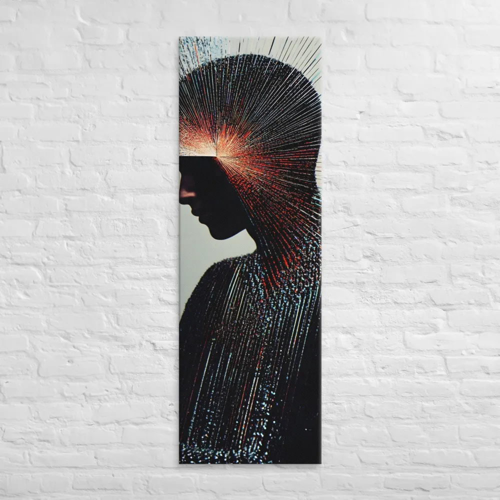 Radiant Reflection: An Abstract Journey of Thought | Canvas | 20″×60″
