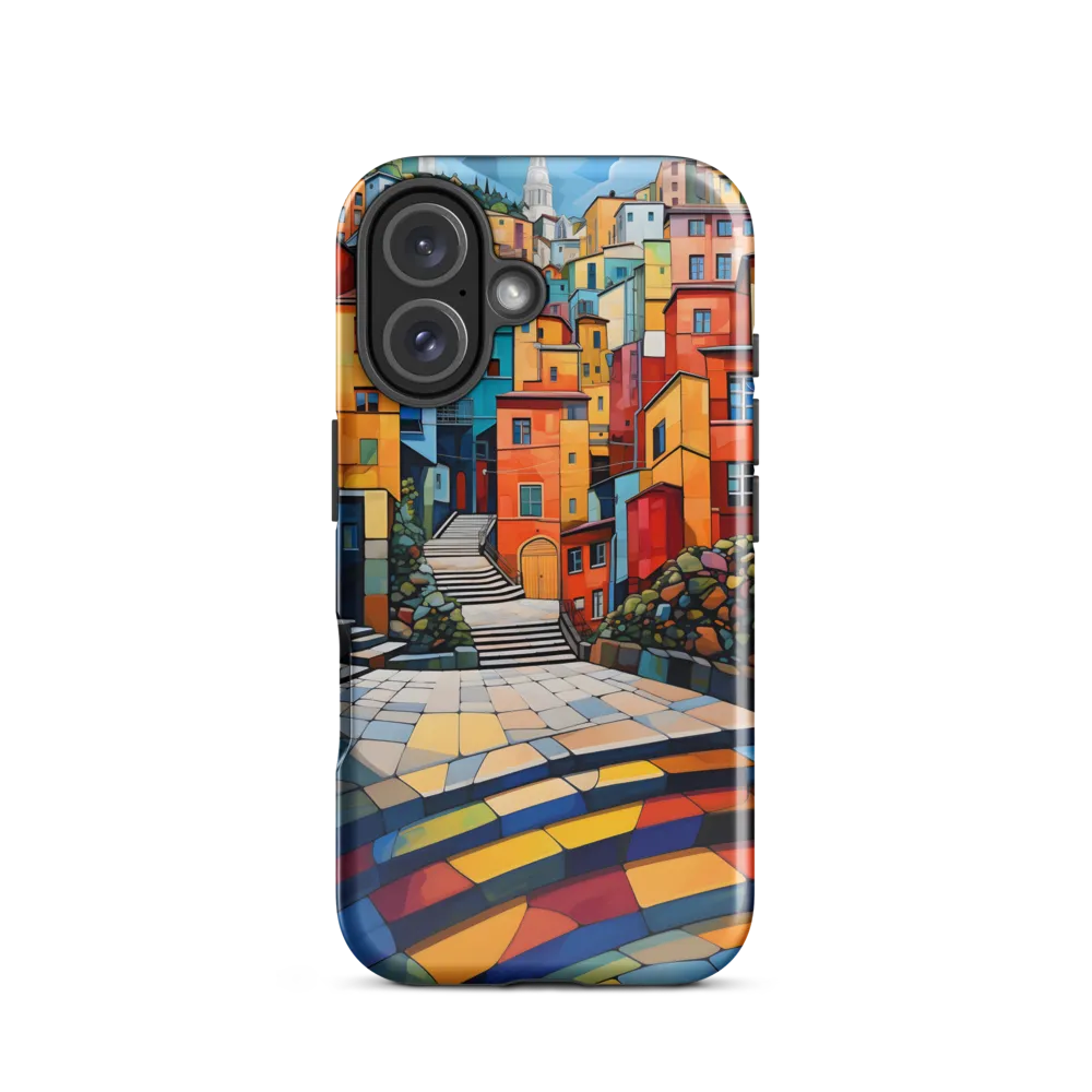Vibrant Village: A Cubist Journey