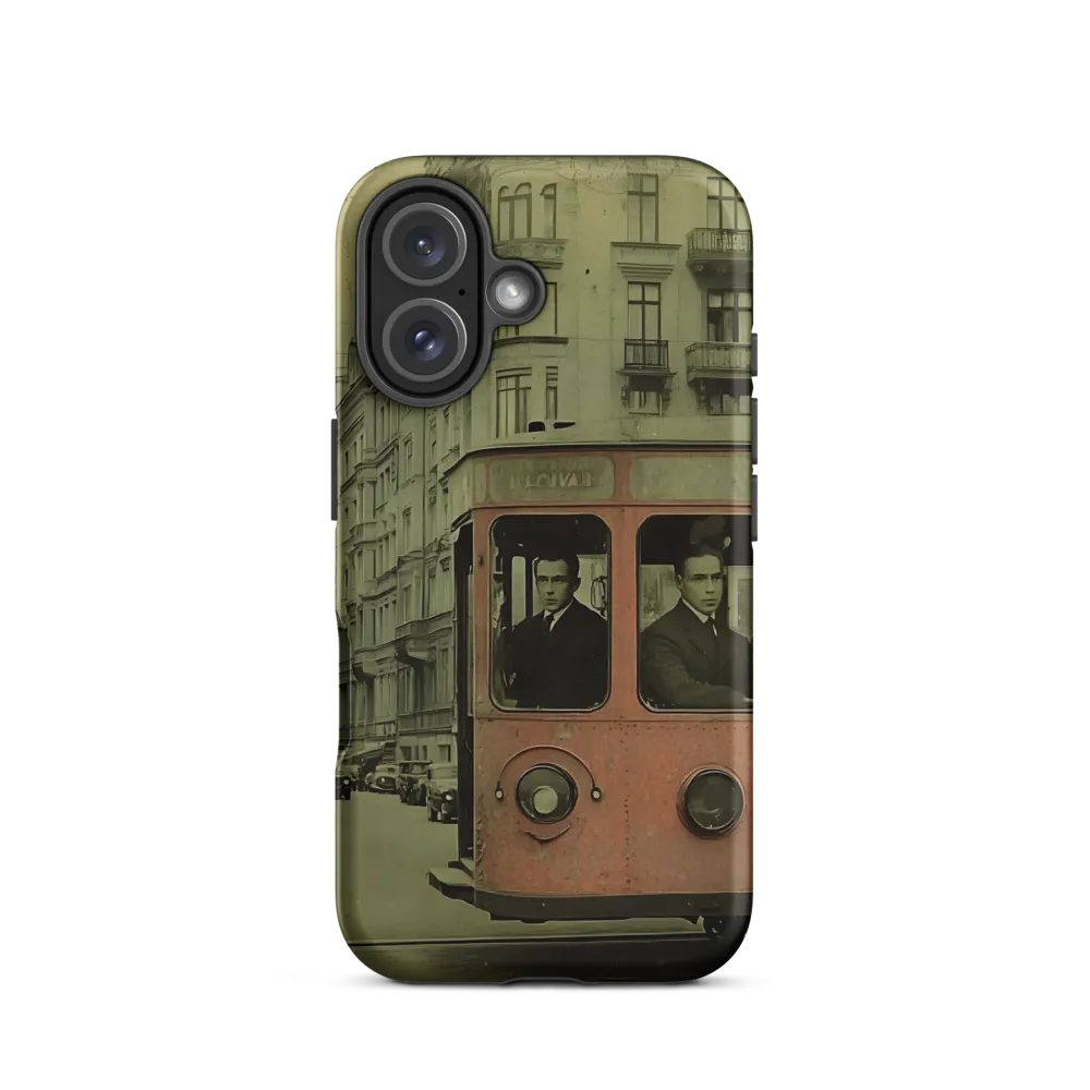 Echoes of the Past: A Tram's Journey Through Time | Phone Case |  16 | Tough Case | Matte