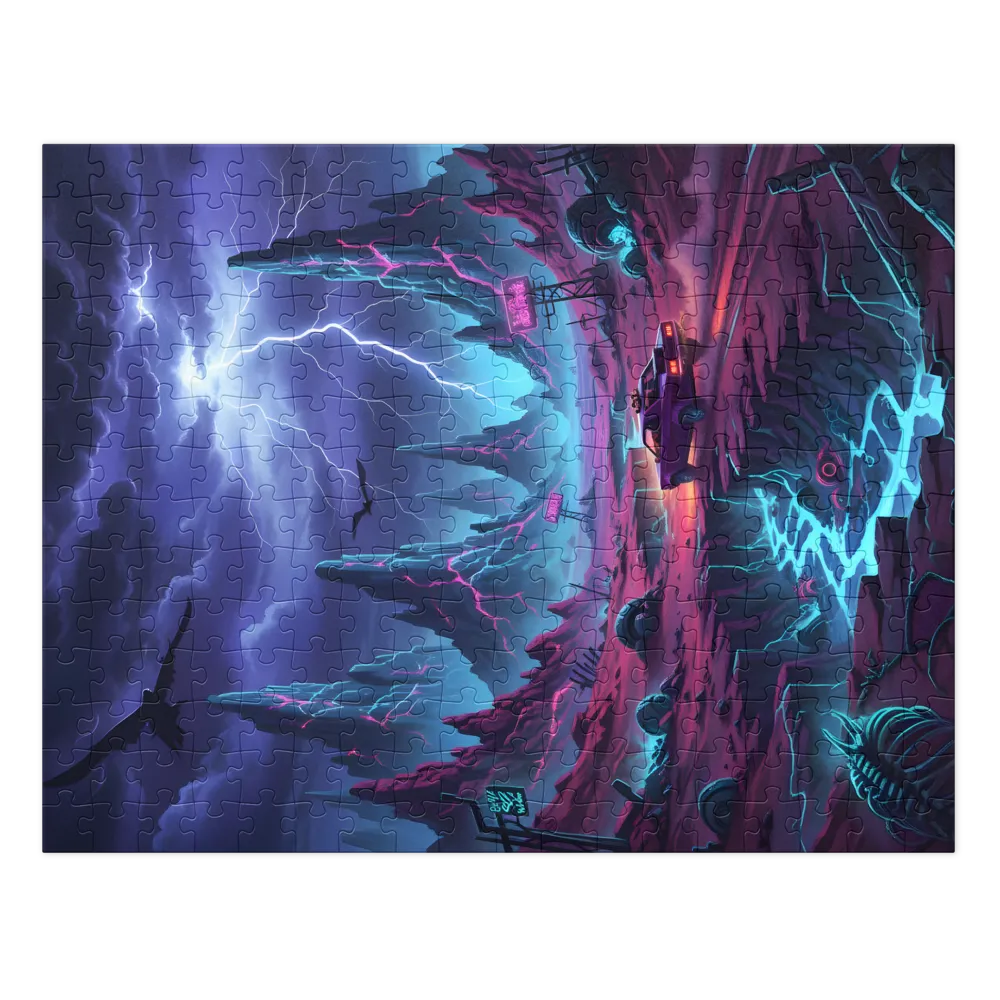 Neon Badlands 
 Jigsaw Puzzle in Tin Box