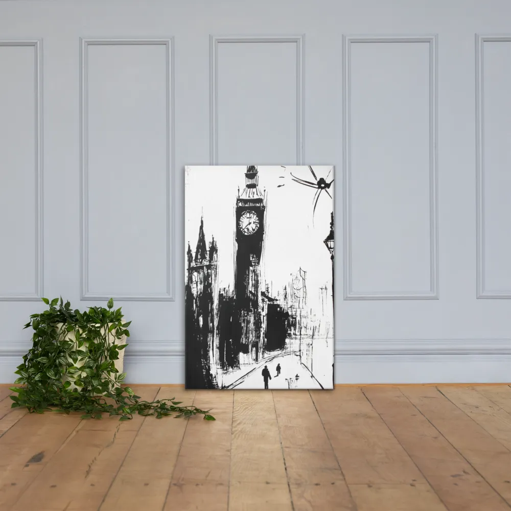 Clock Tower in Motion | Canvas | 24″×36″