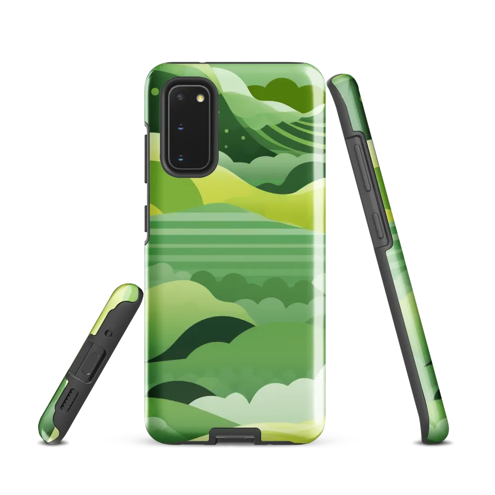 Tranquility in Green Waves