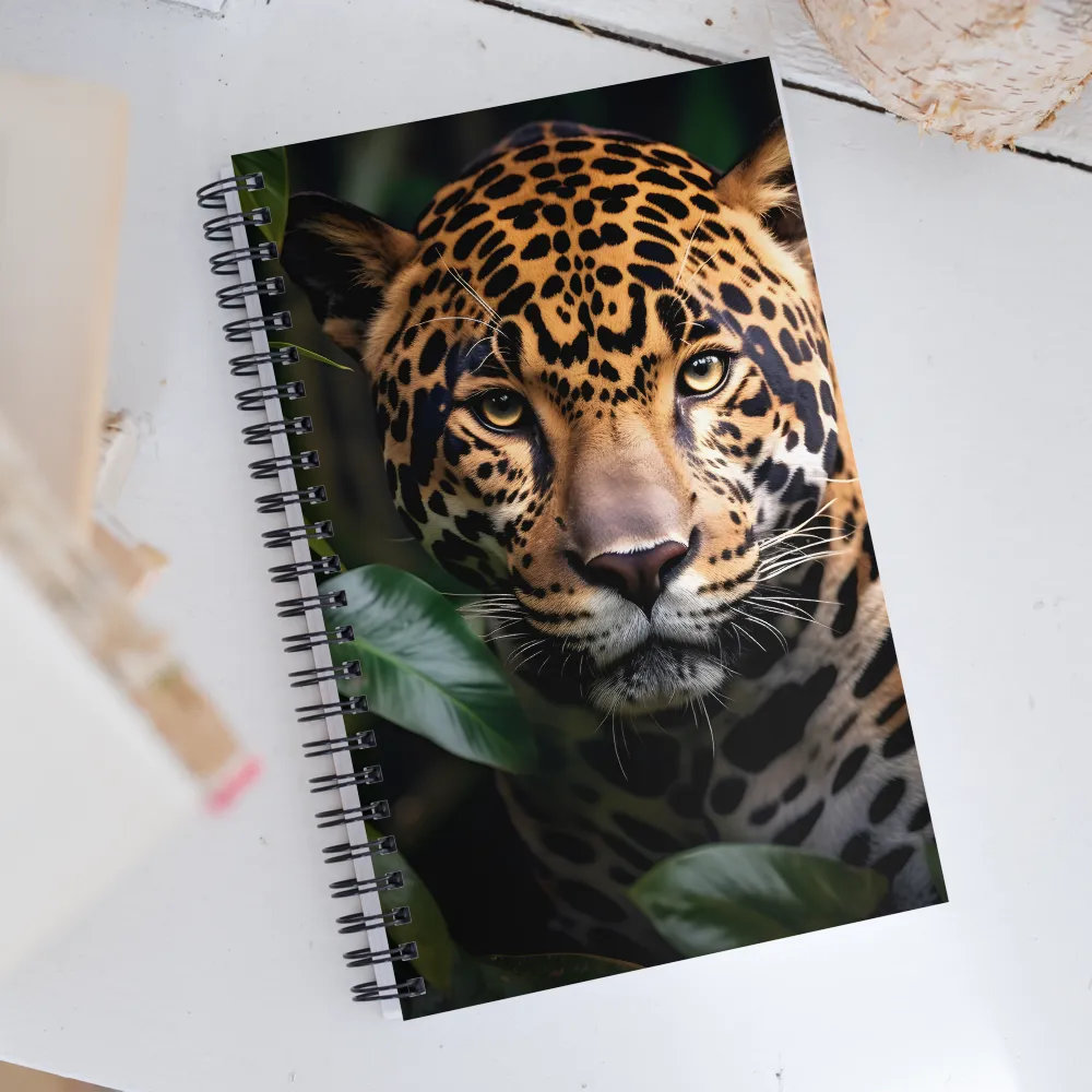 The Intensity of Nature: A Jaguar’s Gaze | Spiral Notebook