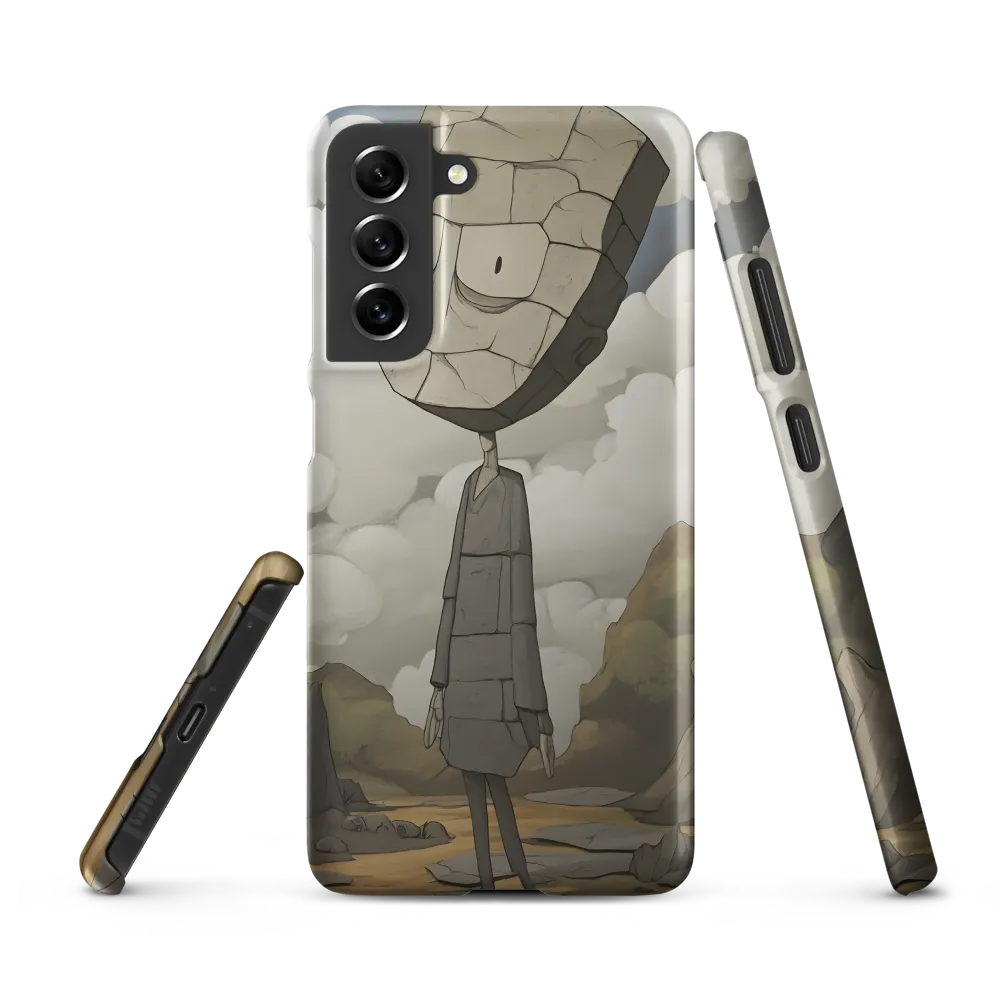 Whimsical Stone Figure in a Rocky Landscape | Phone Case |  S21 FE | Snap Case | Matte