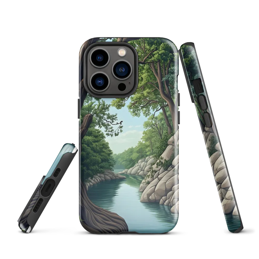 Tranquil Reflections: A Serene River Landscape