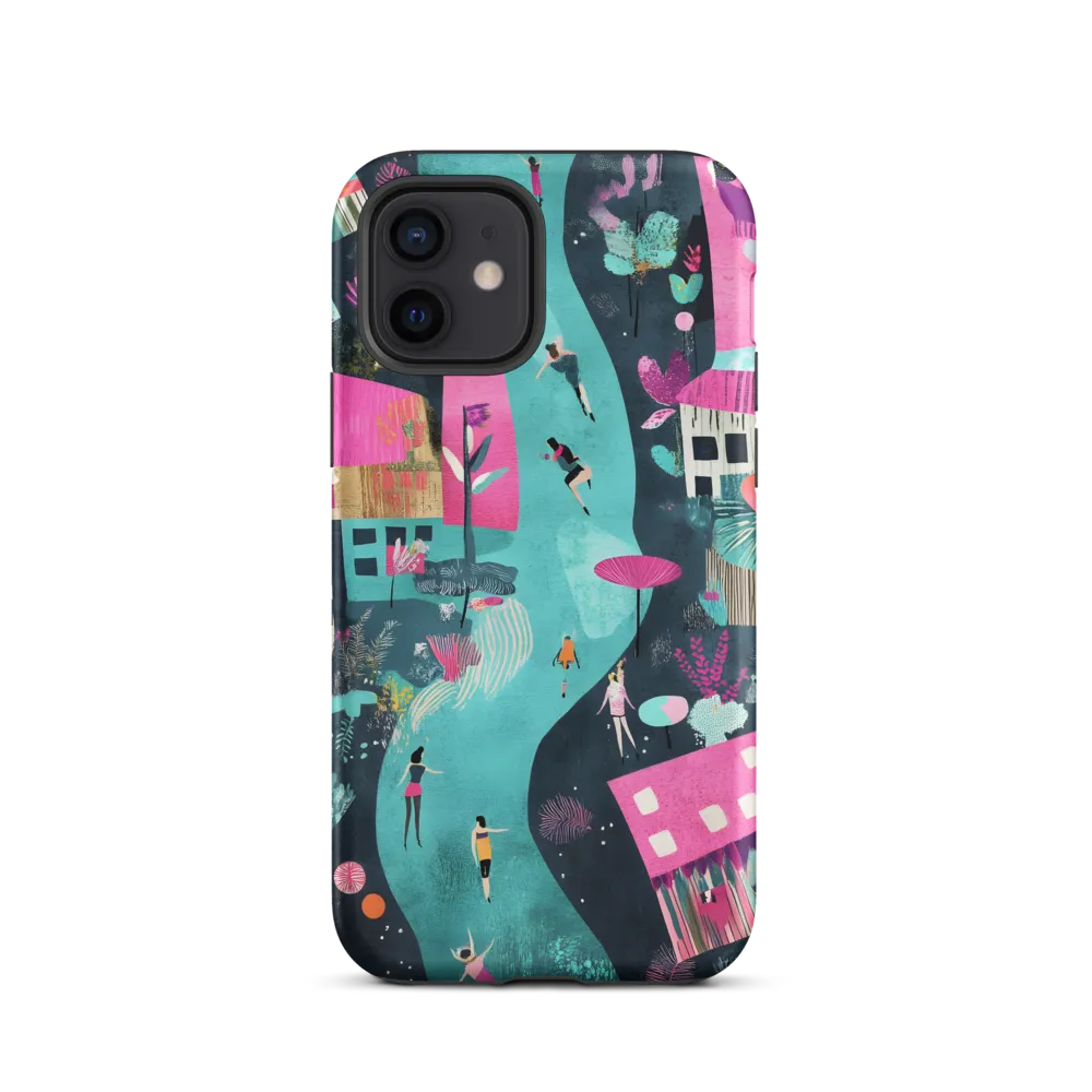Whimsical Journey Through a Vibrant Landscape | Phone Case |  12 | Tough Case | Matte