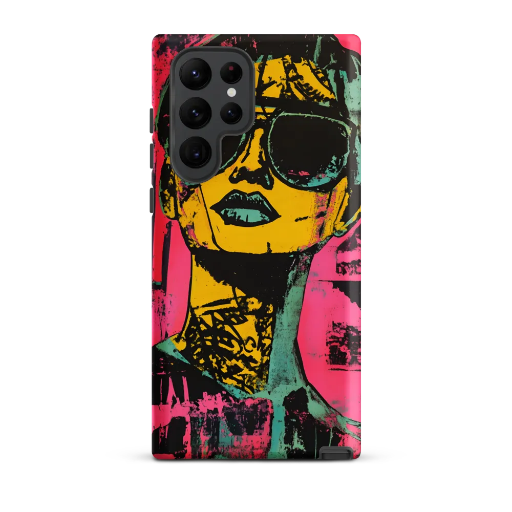 Confident Portrait in Neon Colors
