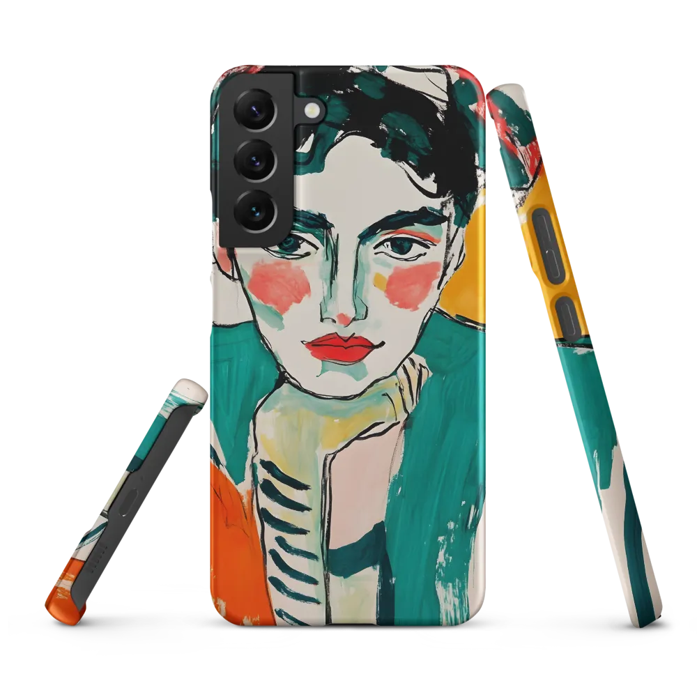 Contemplative Portrait in Bold Hues